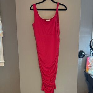 Elegant Red Sleeveless Dress